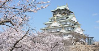 大阪城公園は季節の木々が見られます